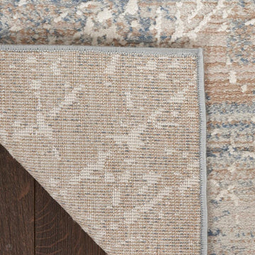 Exhale EXL02 Beige/Blue Runner-Nourison-Rug Love - The Most Loved Rug Store